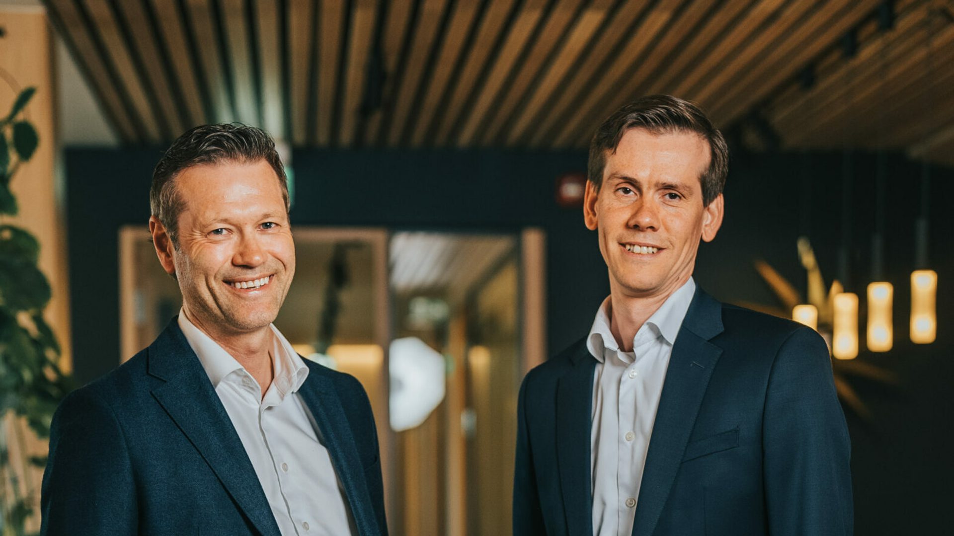 Photo of Lars Peder Fensli and Benjamin Golding